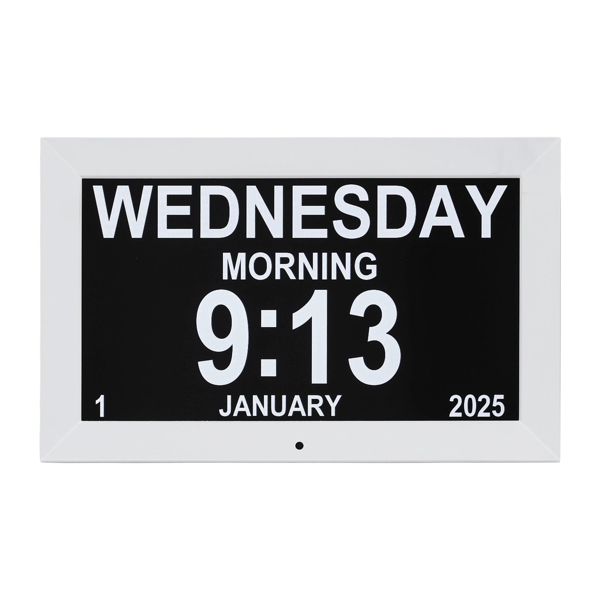 Artiss 10" Digital Day Clock - White - Alarm Clocks