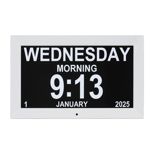 Artiss 10" Digital Day Clock - White - Alarm Clocks