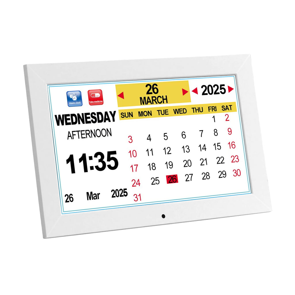 Artiss 10" Digital Day Clock - White - Alarm Clocks