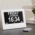 Artiss 7" Digital Day Clock Calendar Alarm - White - Alarm Clocks