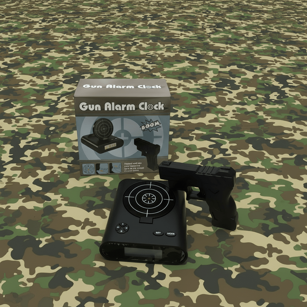 Gun Alarm Clock - Black - Alarm Clocks