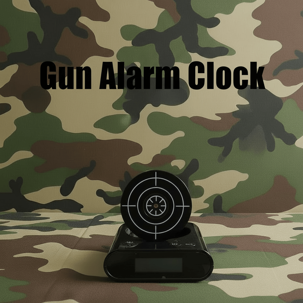 Gun Alarm Clock - Black - Alarm Clocks