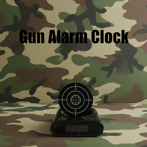 Gun Alarm Clock - Black - Alarm Clocks