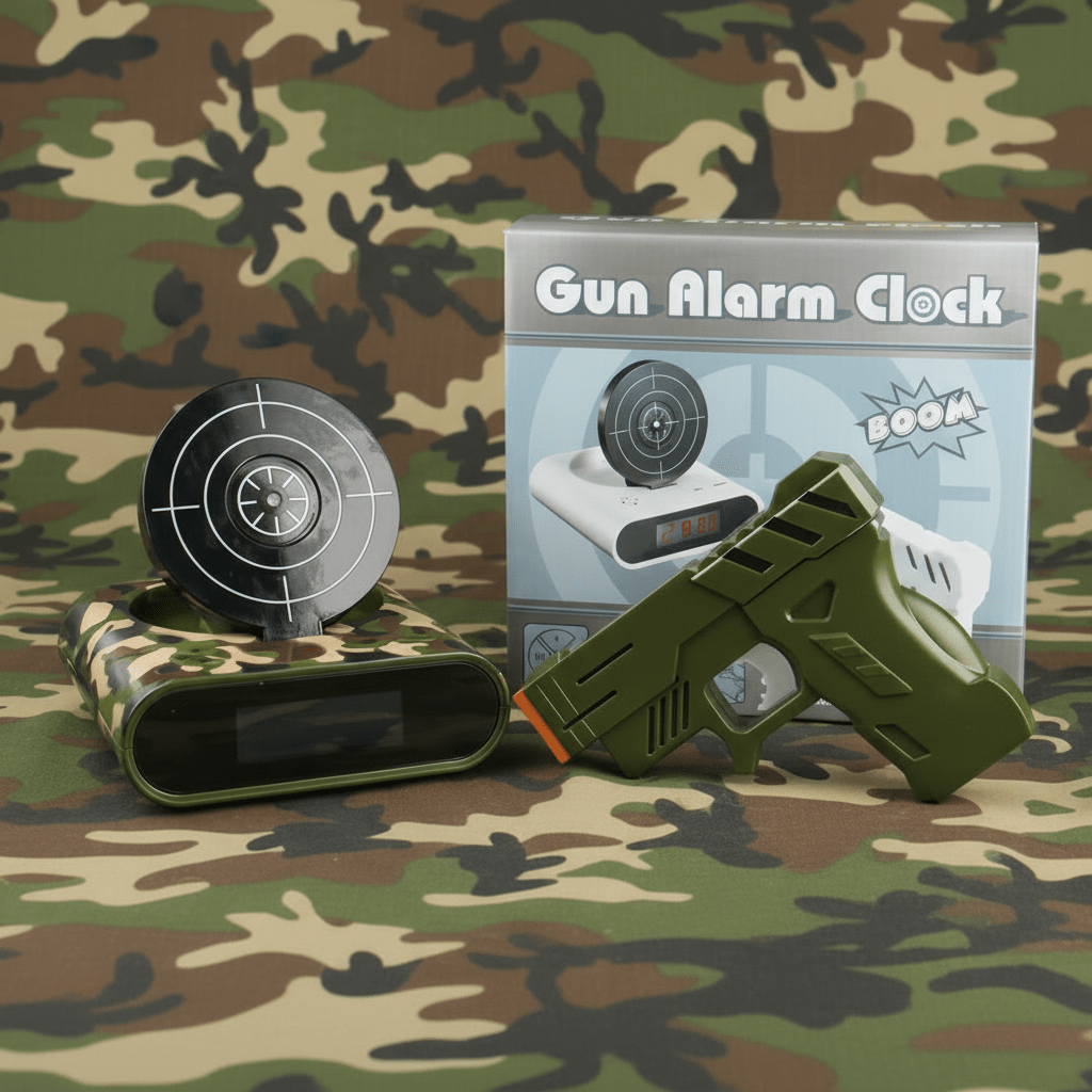 Gun Alarm Clock - Camouflage - Alarm Clocks