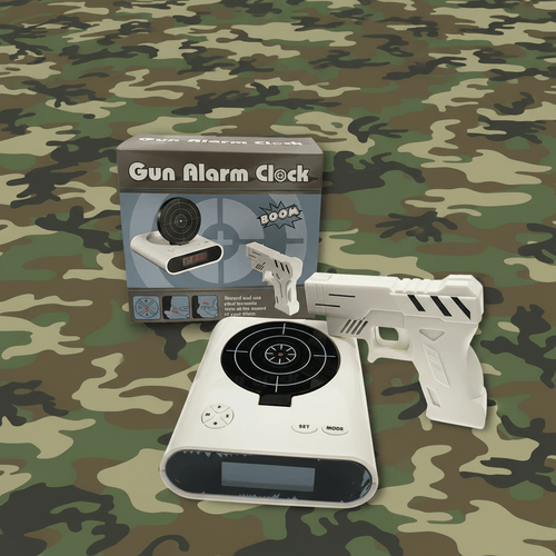 Gun Alarm Clock - White - Alarm Clocks
