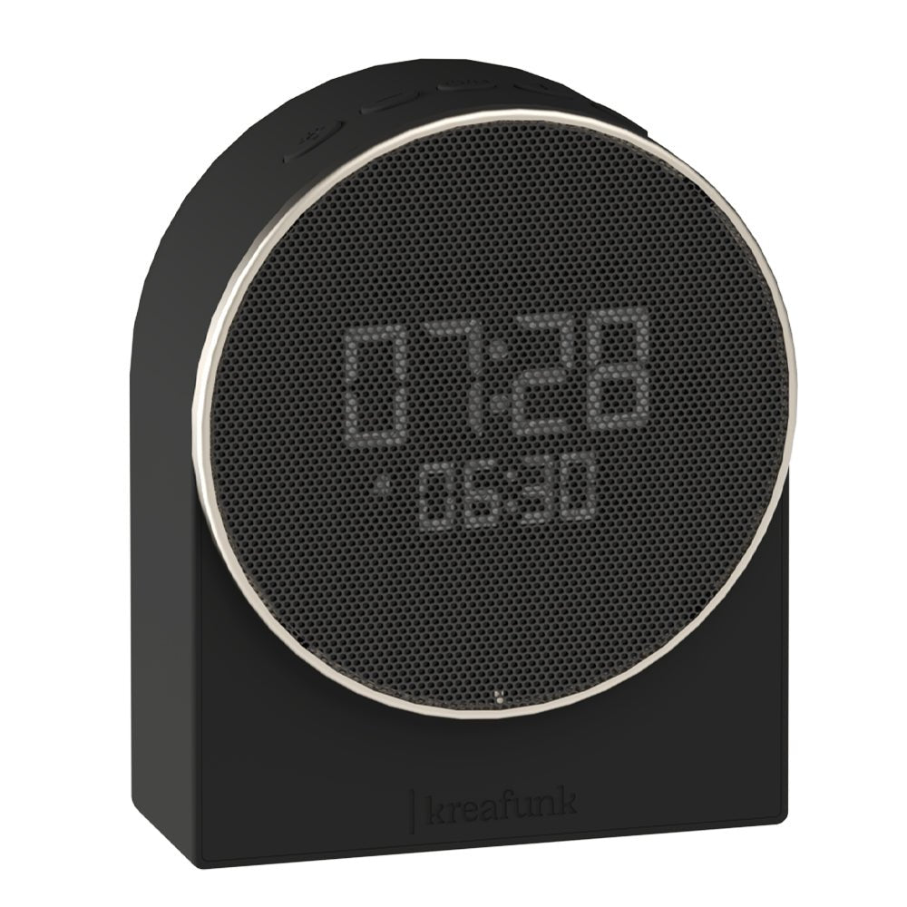 Kreafunk Ivy Alarm Clock W/ Bluetooth Speaker - Black - Alarm Clocks