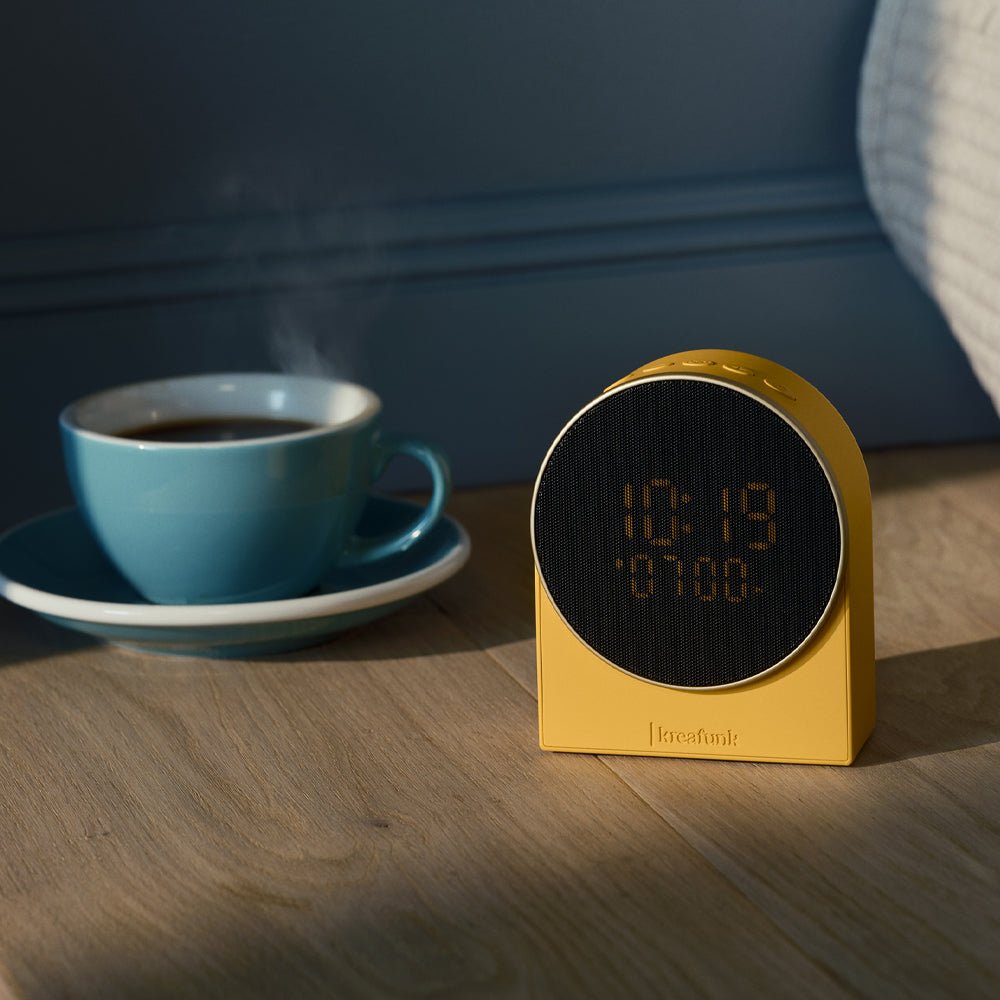 Kreafunk Ivy Alarm Clock W/ Bluetooth Speaker - Mango Burst - Alarm Clocks