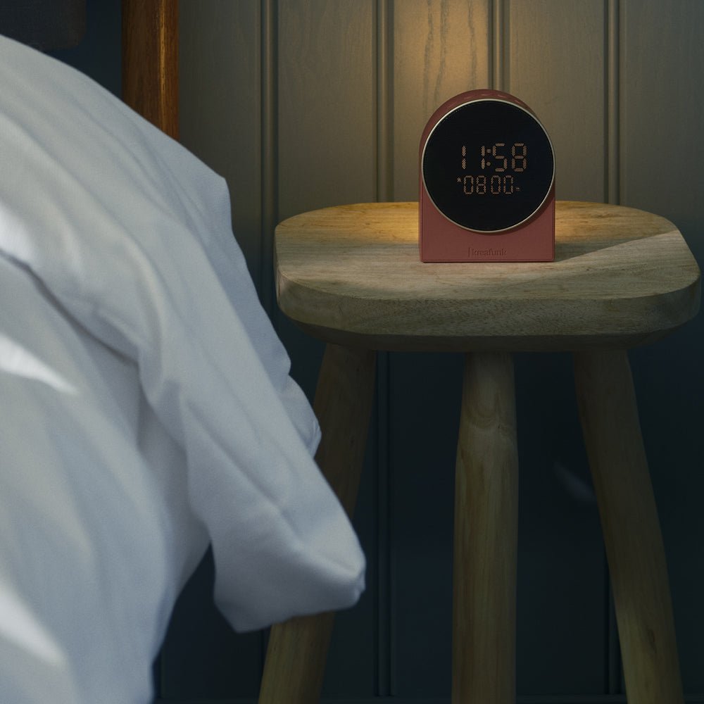 Kreafunk Ivy Alarm Clock W/ Bluetooth Speaker - Terracotta - Alarm Clocks
