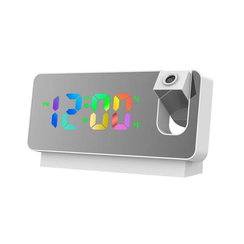 LED Digital Projection Alarm Clock - White - Alarm Clocks