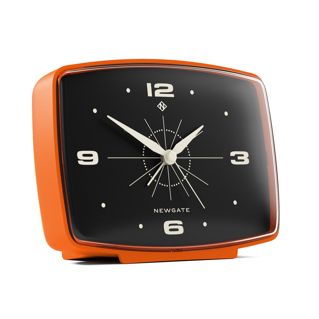 Newgate Brooklyn Alarm Clock - Orange - Alarm Clocks
