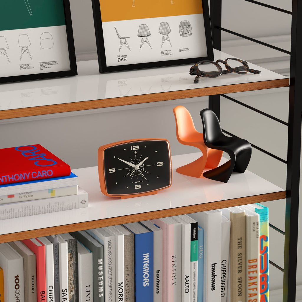 Newgate Brooklyn Alarm Clock - Orange - Alarm Clocks