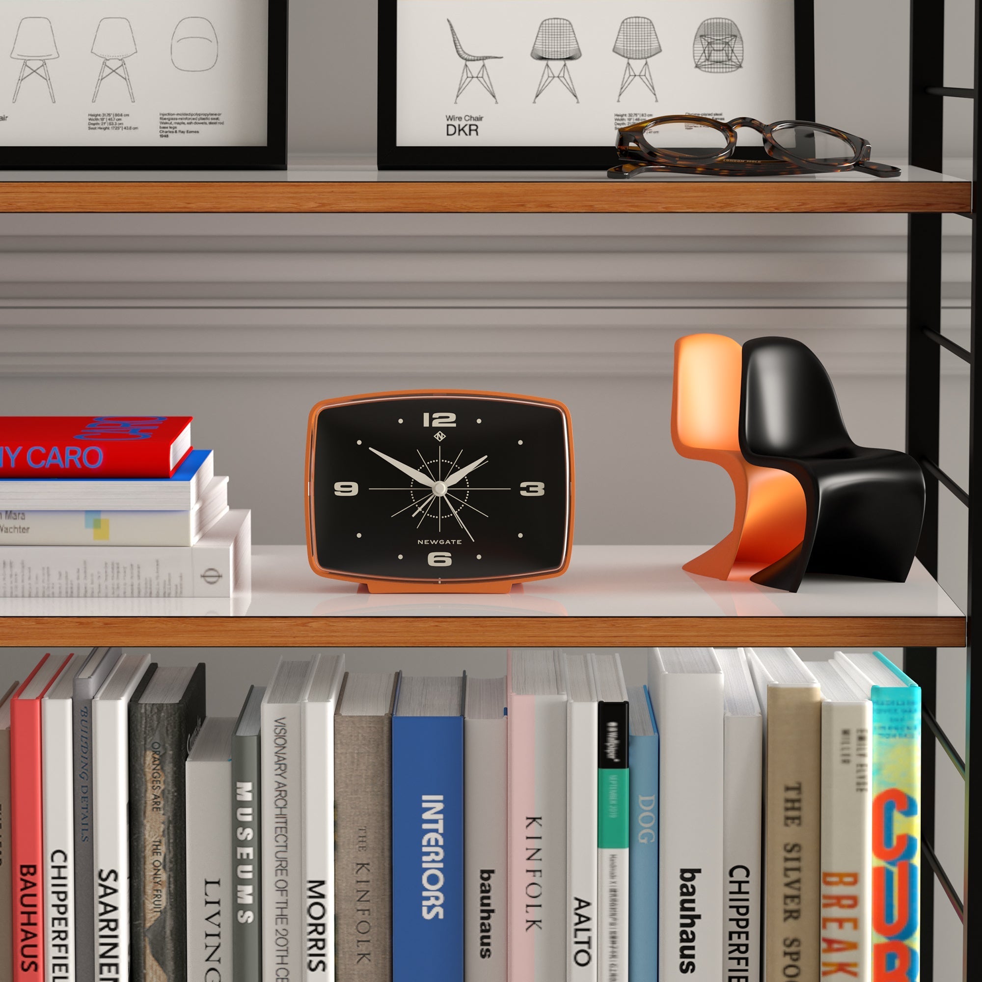 Newgate Brooklyn Alarm Clock - Orange - Alarm Clocks
