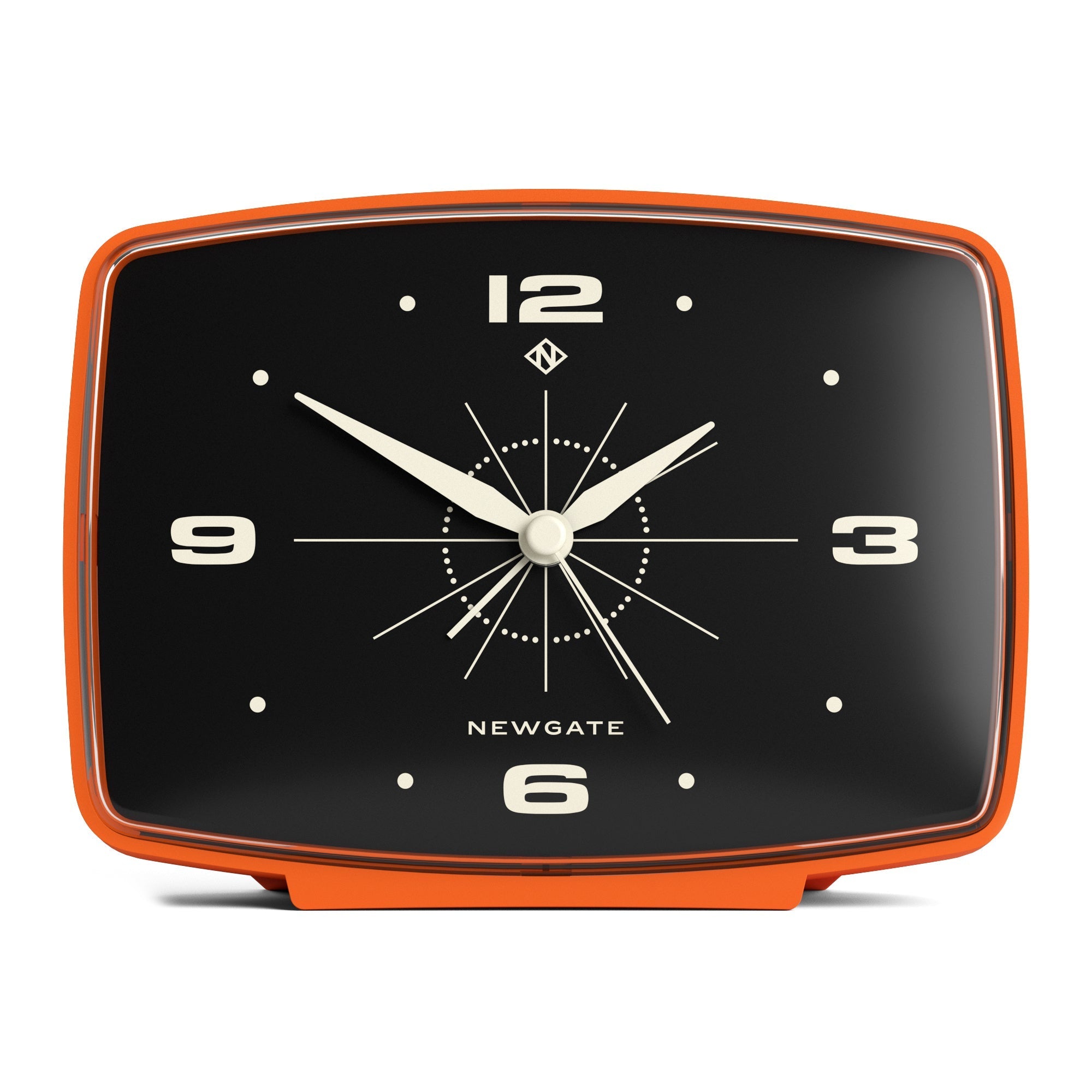Newgate Brooklyn Alarm Clock - Orange - Alarm Clocks