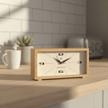 Newgate Lemur Alarm Clock - Retro - Inspired Dial - Natural Bamboo - Alarm Clocks
