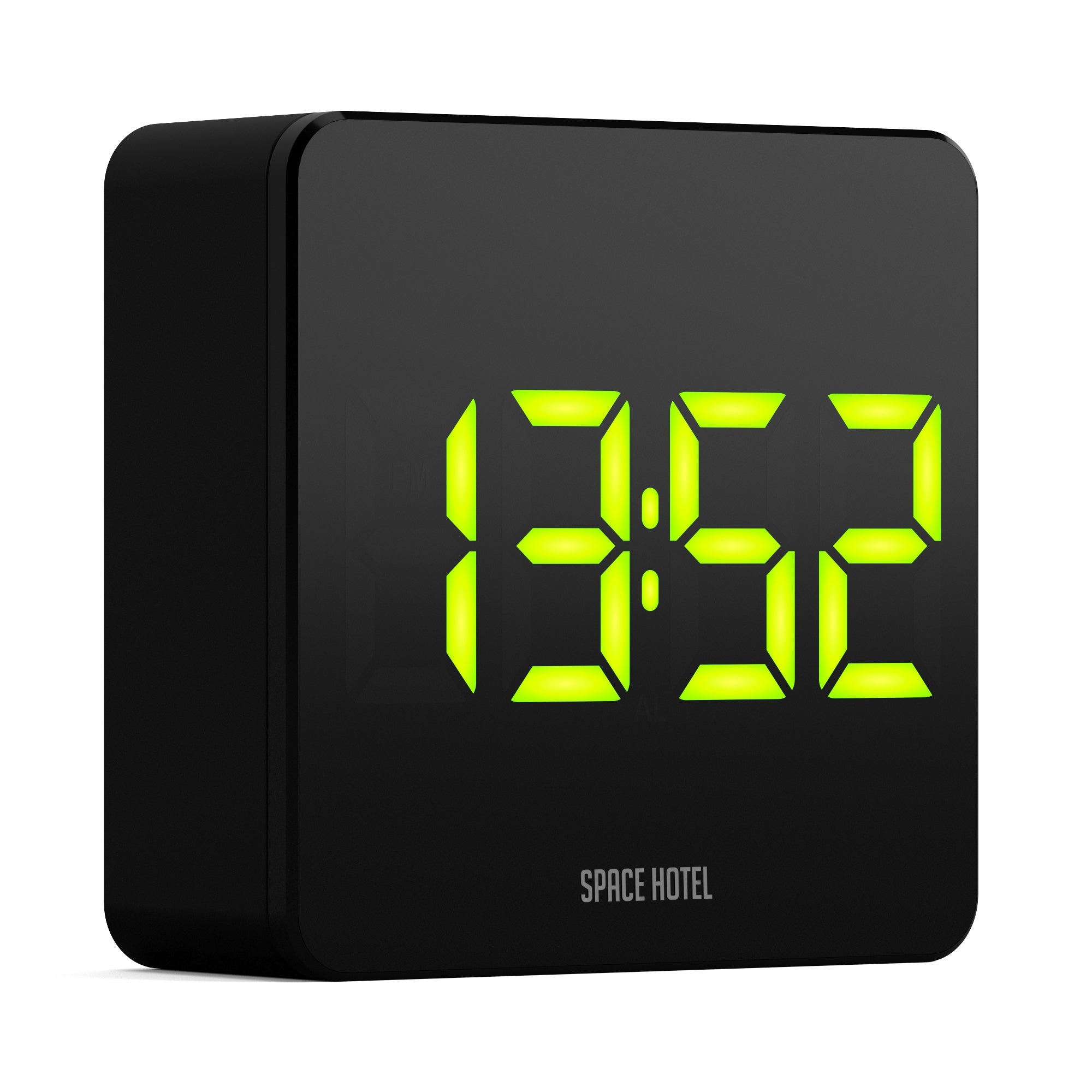 Newgate Space Hotel Orbatron Alarm Clock Black Case - Black Lens - Green LED - Alarm Clocks