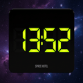 Newgate Space Hotel Orbatron Alarm Clock Black Case - Black Lens - Green LED - Alarm Clocks