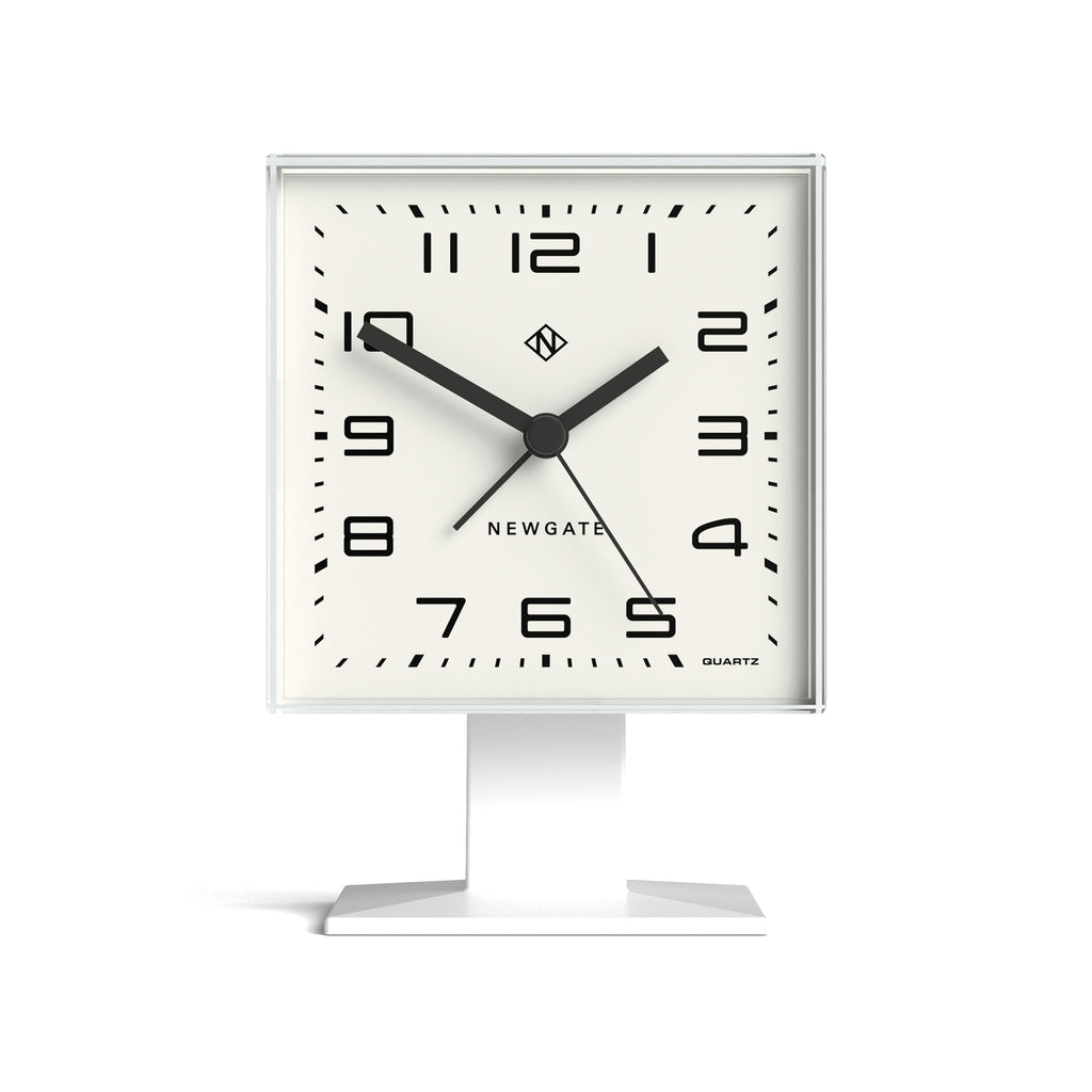 Newgate Victor Alarm Clock Pebble White - Alarm Clocks