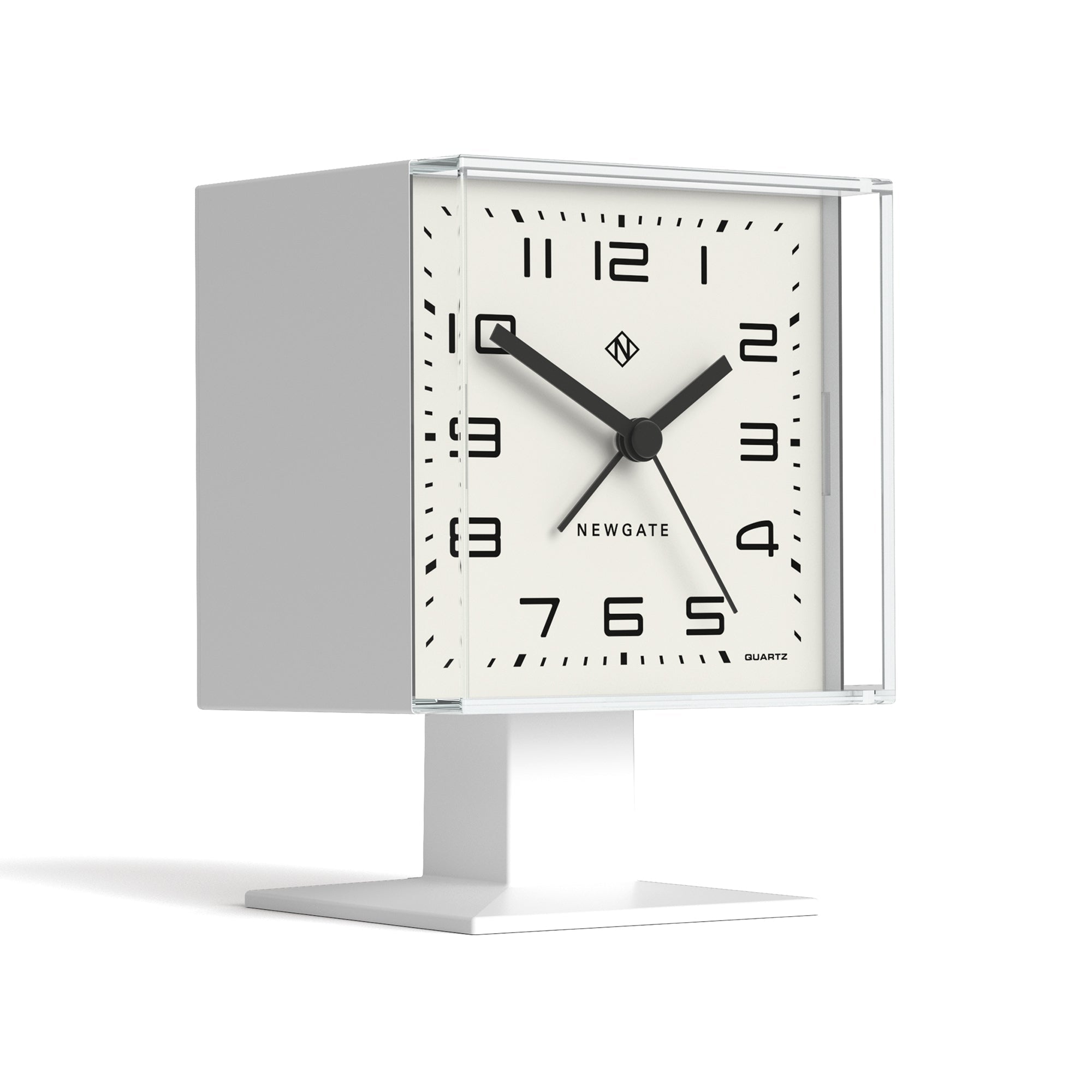 Newgate Victor Alarm Clock Pebble White - Alarm Clocks
