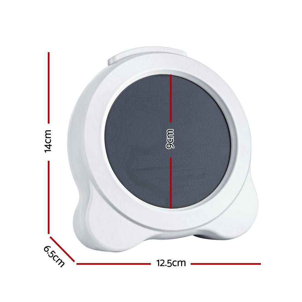 Artiss 3.8" Digital Day Clock Calendar Alarm LCD Display - White - Children's Clocks