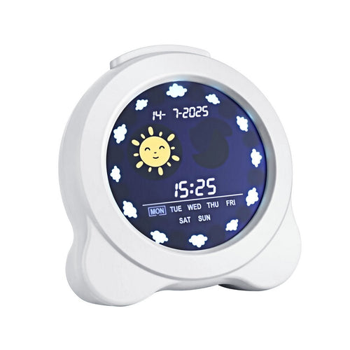 Artiss 3.8" Digital Day Clock Calendar Alarm LCD Display - White - Children's Clocks
