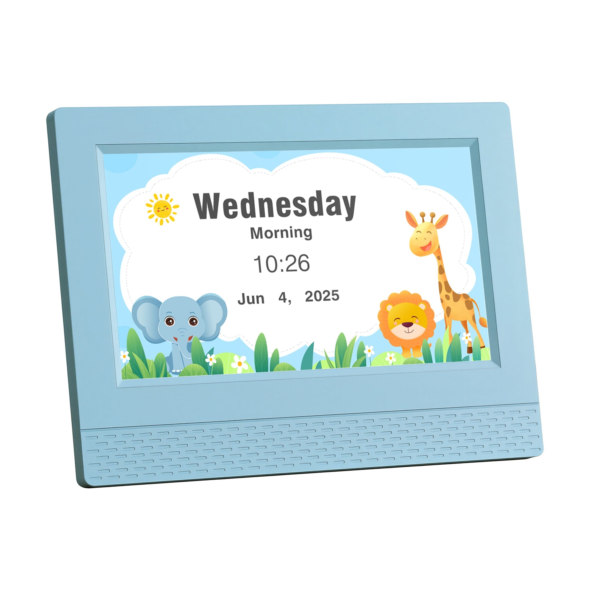 Artiss 7" Digital Day Clock - Children Sleep Trainer Clock - Blue - Children's Clocks
