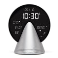 Lexon Conic Radio Alarm Clock With Built - In Bluetooth Speaker - Alu Polish - Desk Alarms