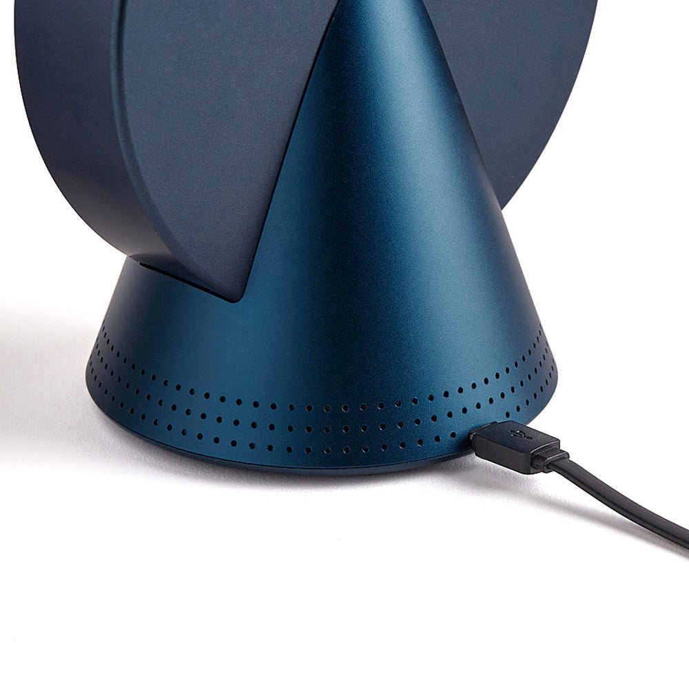 Lexon Conic Radio Alarm Clock With Built - In Bluetooth Speaker - Blue - Desk Alarms