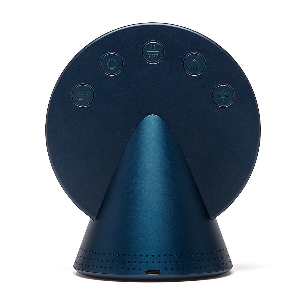 Lexon Conic Radio Alarm Clock With Built - In Bluetooth Speaker - Blue - Desk Alarms