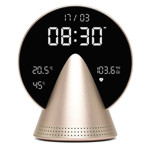Lexon Conic Radio Alarm Clock With Built - In Bluetooth Speaker - Gold - Desk Alarms