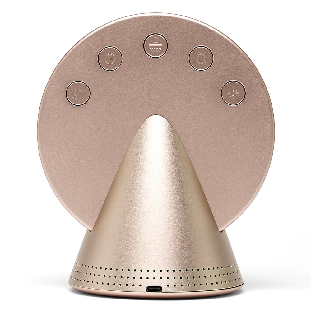 Lexon Conic Radio Alarm Clock With Built - In Bluetooth Speaker - Gold - Desk Alarms