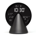 Lexon Conic Radio Alarm Clock With Built - In Bluetooth Speaker - Grey - Desk Alarms