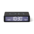 Lexon Flip Classic Reversible Alarm Clock - Black - Desk Alarms