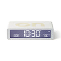 Lexon Flip Classic Reversible Alarm Clock - White - Desk Alarms