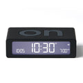 Lexon Flip Mini Reversible Alarm Clock - Black - Desk Alarms