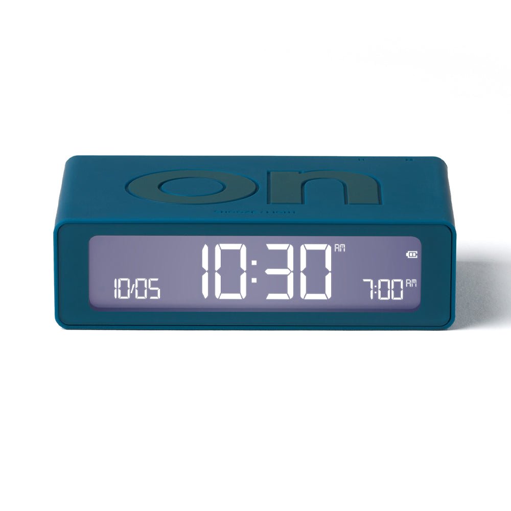Lexon Flip Mini Reversible Alarm Clock - Blue - Desk Alarms