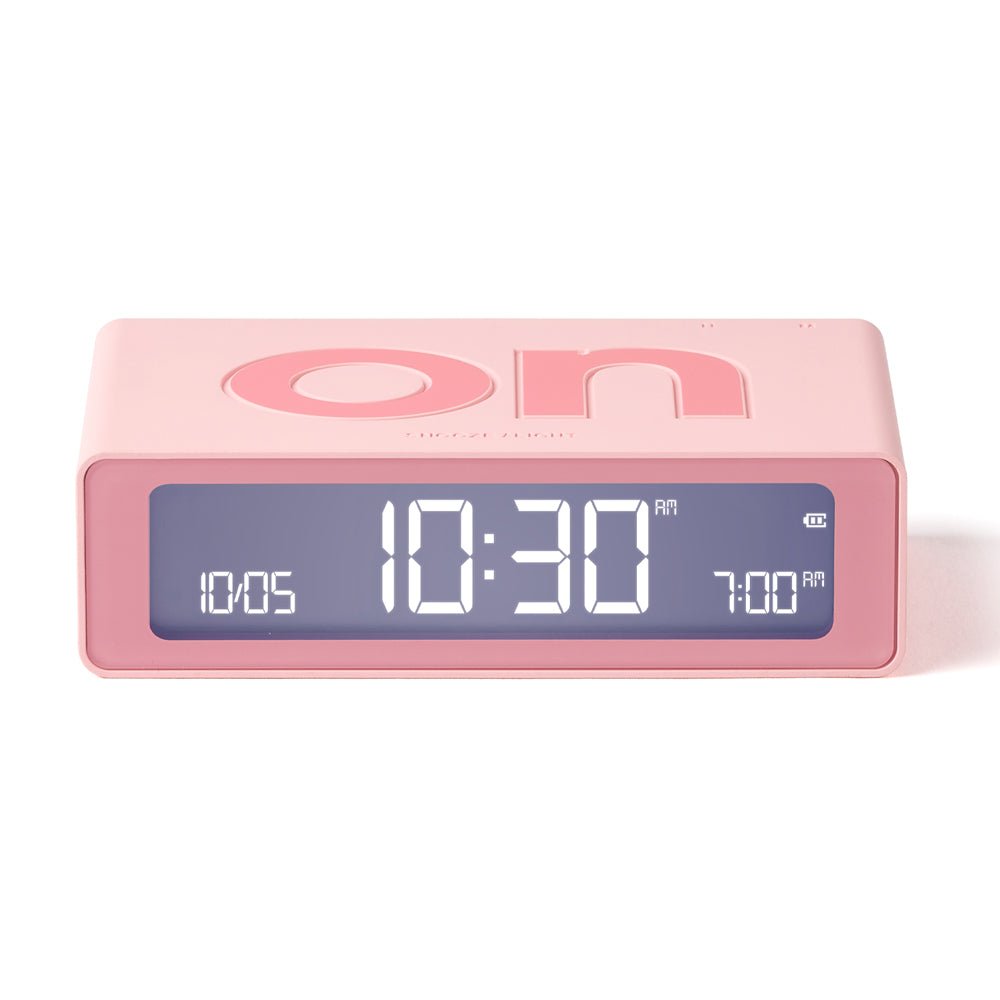 Lexon Flip Mini Reversible Alarm Clock - Pink - Desk Alarms