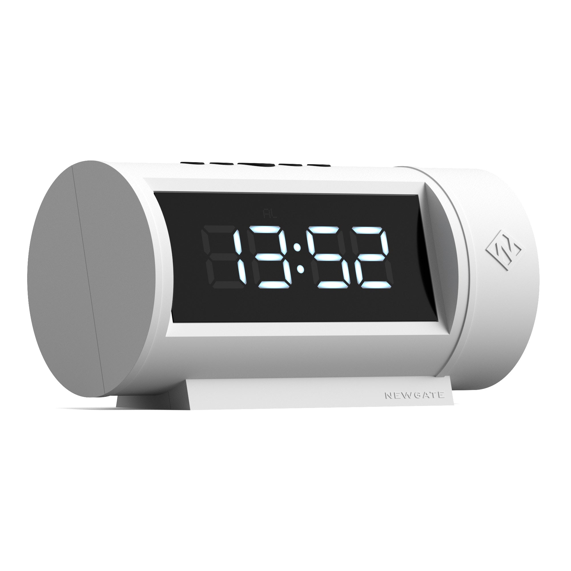 Newgate Pil Led Alarm Clock - White - Desk Alarms