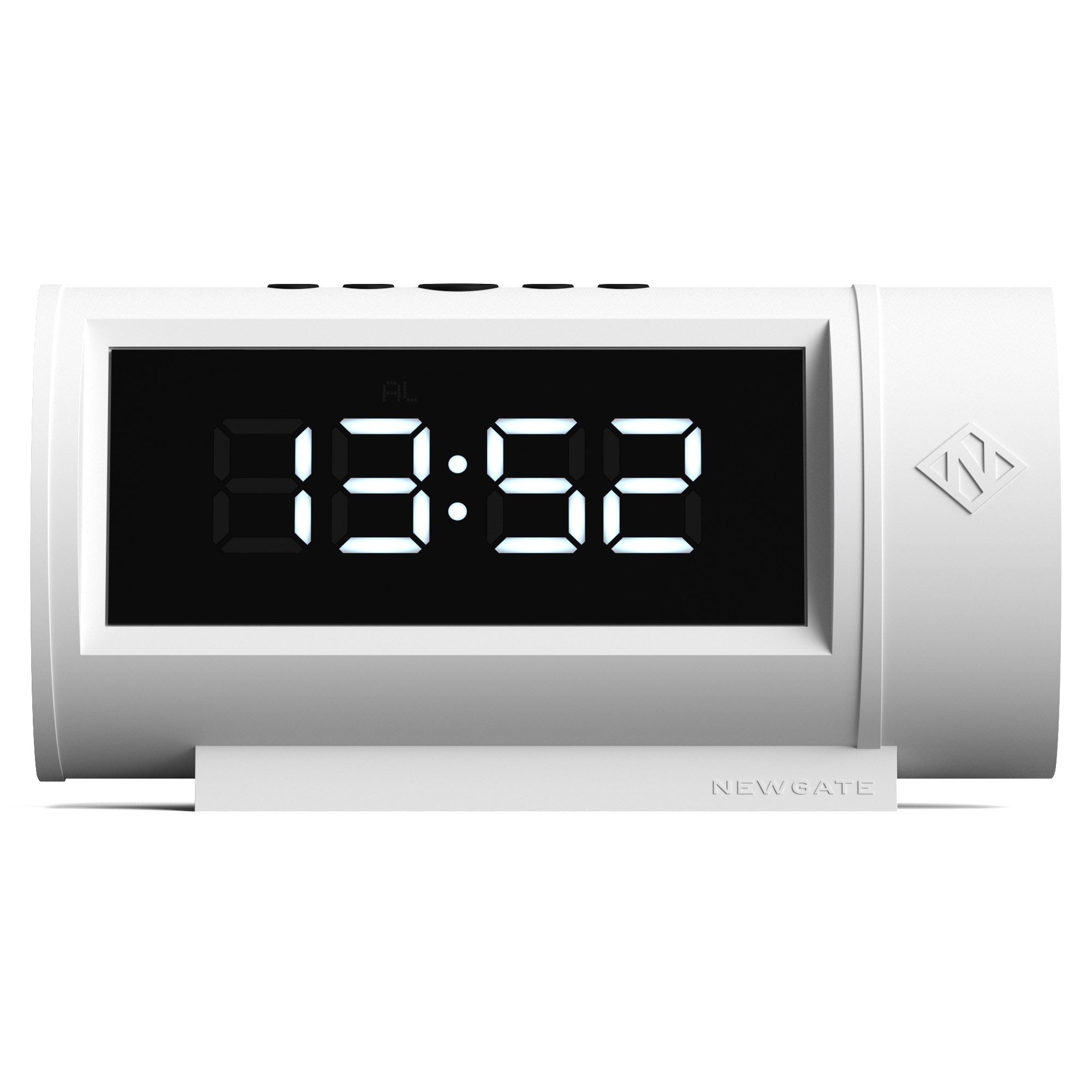 Newgate Pil Led Alarm Clock - White - Desk Alarms