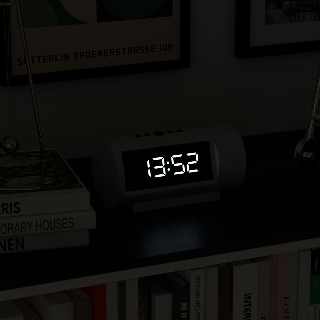 Newgate Pil Led Alarm Clock - White - Desk Alarms