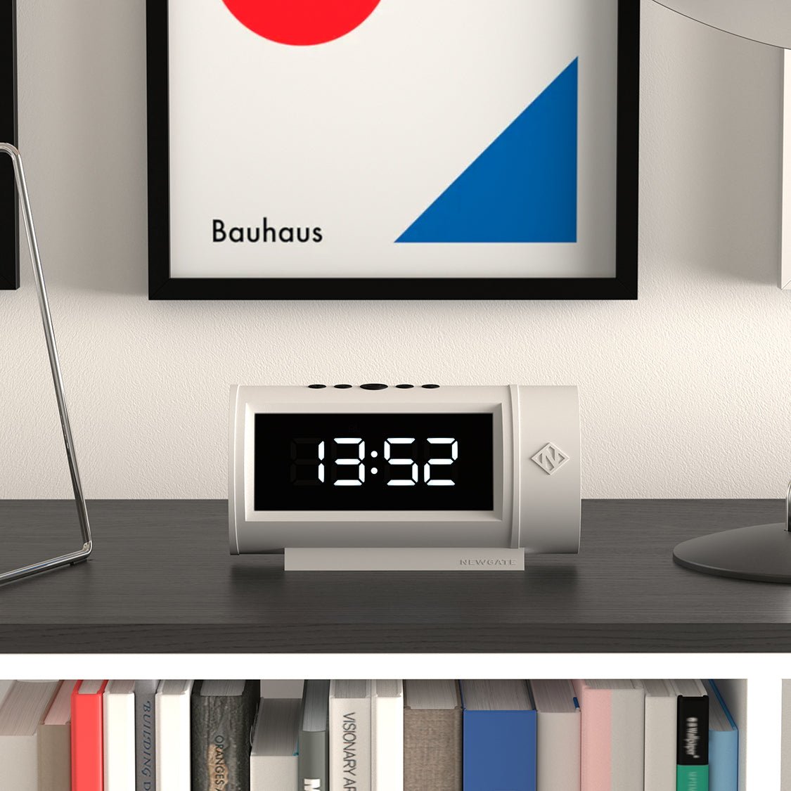 Newgate Pil Led Alarm Clock - White - Desk Alarms