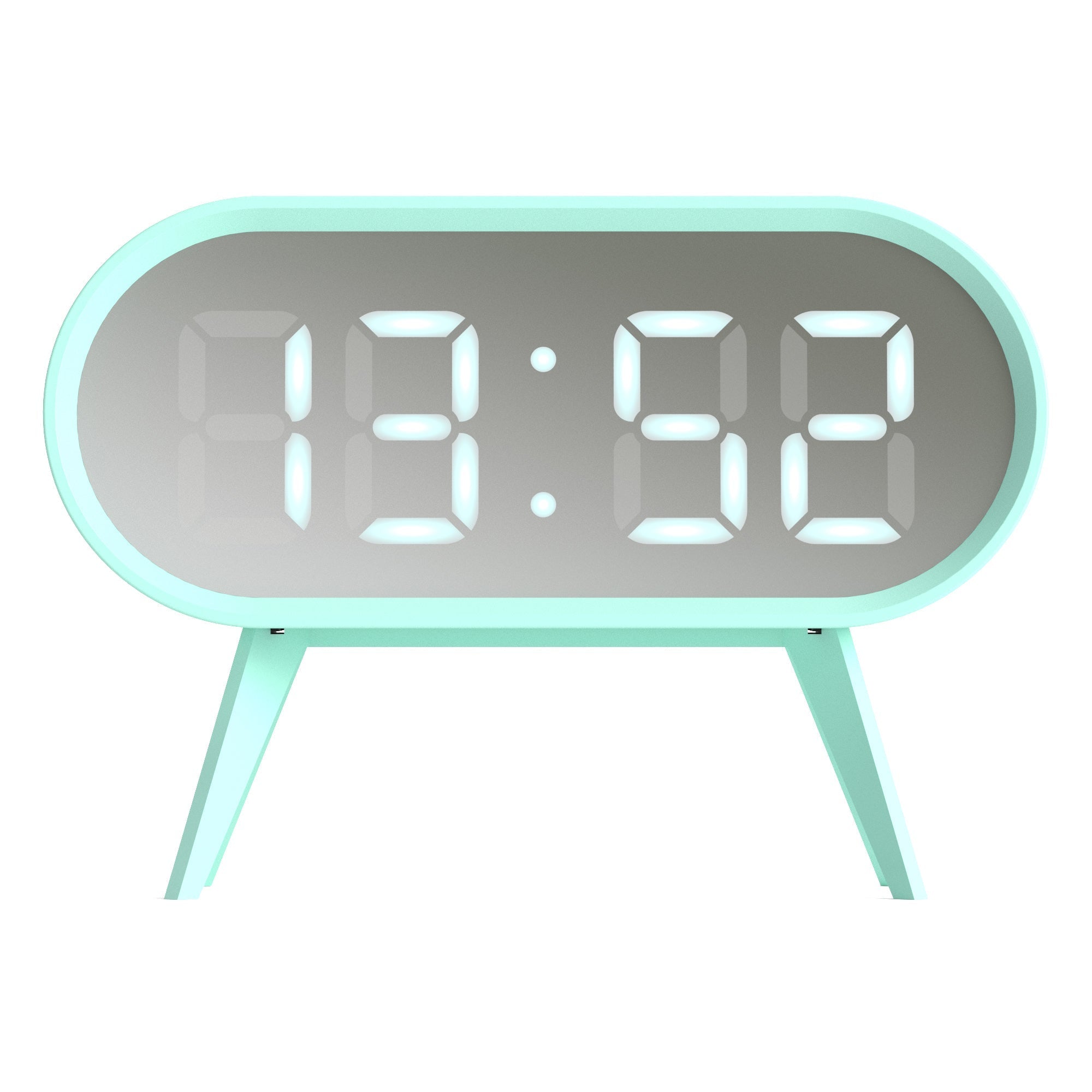 Newgate Space Hotel Cyborg Led Alarm Clock - Blue - Desk Alarms