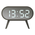 Newgate Space Hotel Cyborg Led Alarm Clock - Grey - Desk Alarms