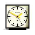 Newgate Amp Mantel Clock - Black (Yellow Hands) - Desk and Shelf Clock | Infinity Clocks
