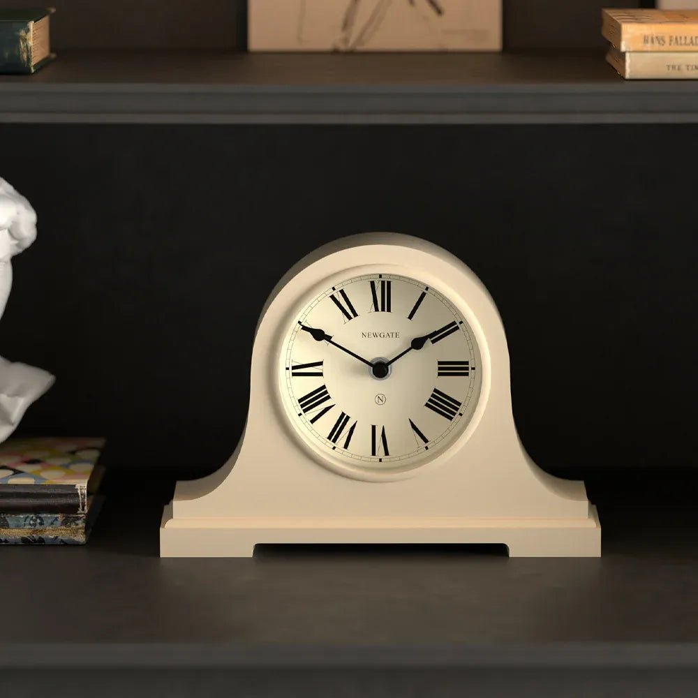 Newgate Broadway Mantel Clock - Vanilla Cream - Desk and Shelf Clock