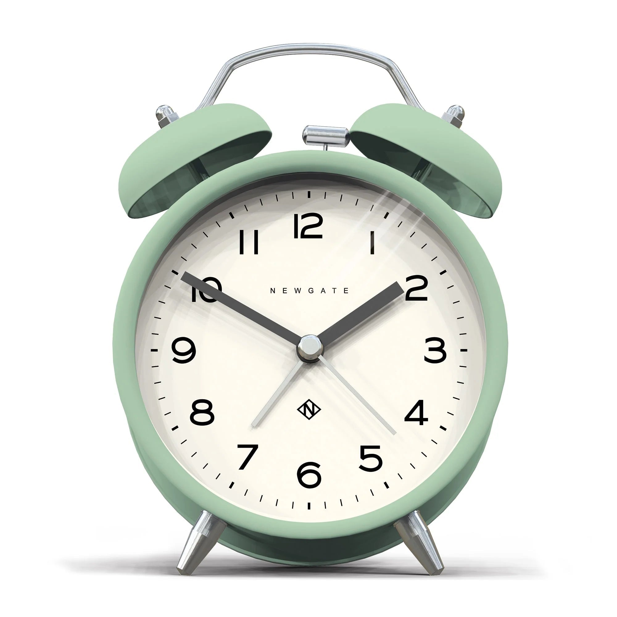 Newgate Charlie Bell Echo - Black, Green, Neo Mint, Orange, Posh Grey, Pebble White, Stone, Overcoat Grey and White Linen - Desk and Shelf Clock