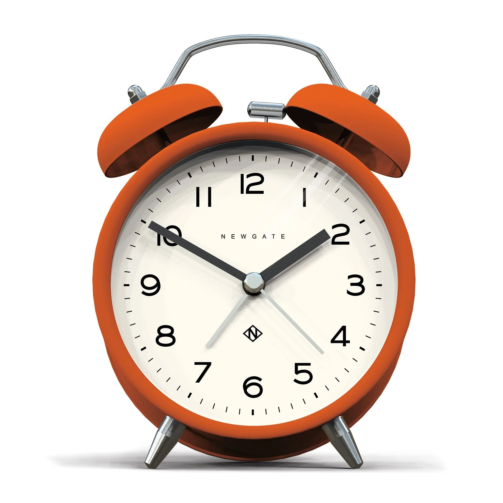 Newgate Charlie Bell Echo - Black, Green, Neo Mint, Orange, Posh Grey, Pebble White, Stone, Overcoat Grey and White Linen - Desk and Shelf Clock