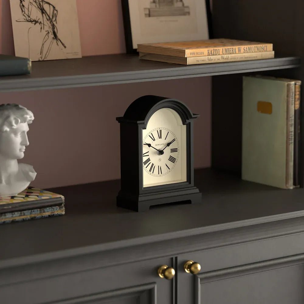 Newgate Fillmore Mantel Clock - Black - Desk and Shelf Clock