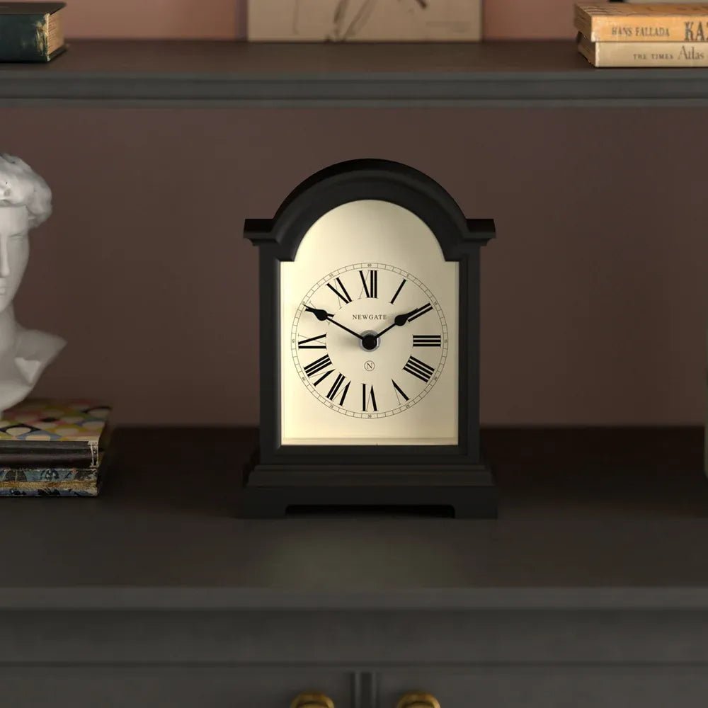 Newgate Fillmore Mantel Clock - Black - Desk and Shelf Clock
