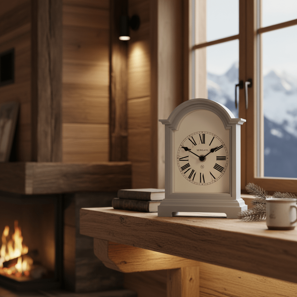 Newgate Fillmore Mantel Clock - Clockwork Grey - Desk and Shelf Clock