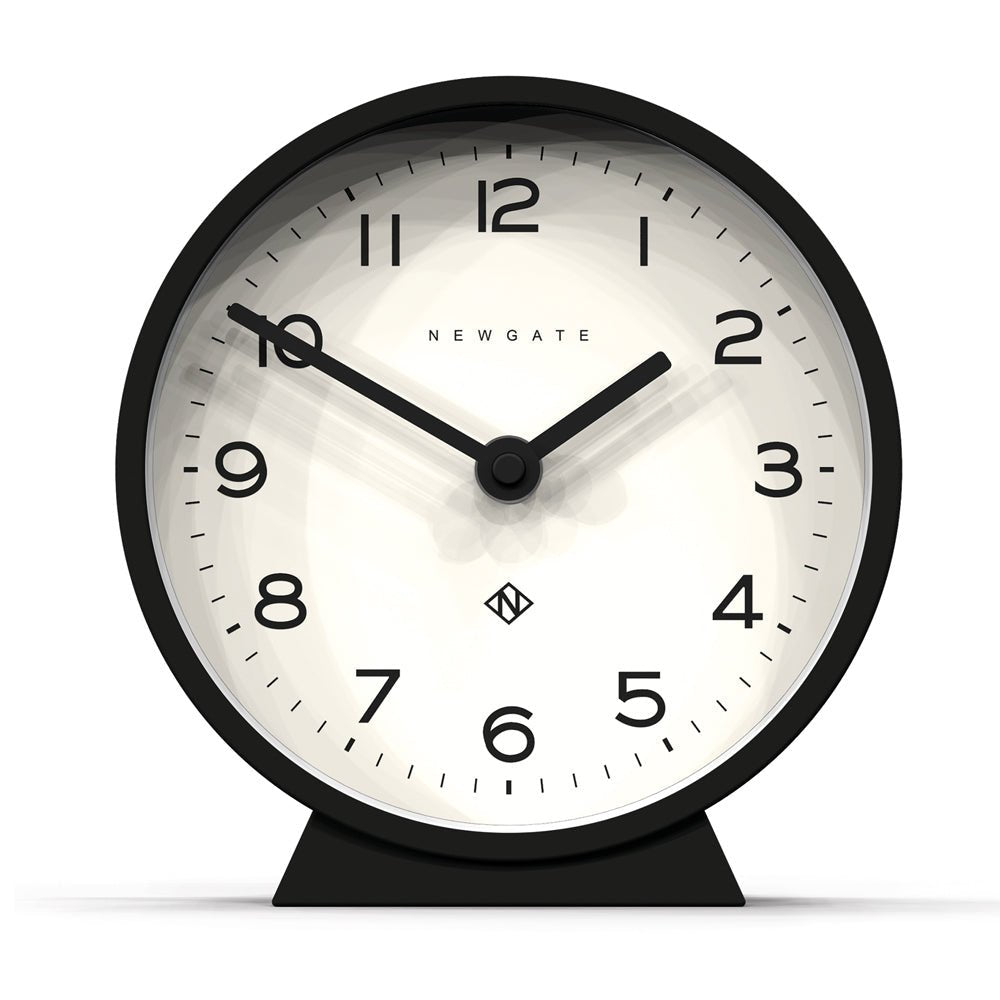 Newgate M Mantel Clock - Cave Black - Desk and Shelf Clock